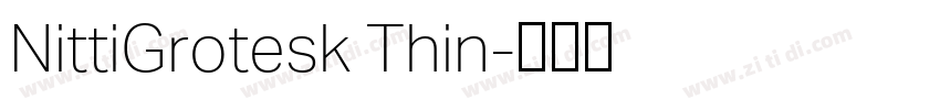 NittiGrotesk Thin字体转换